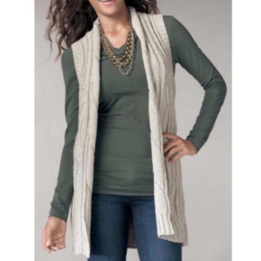 CAbi S Knit Boho  Long Vest